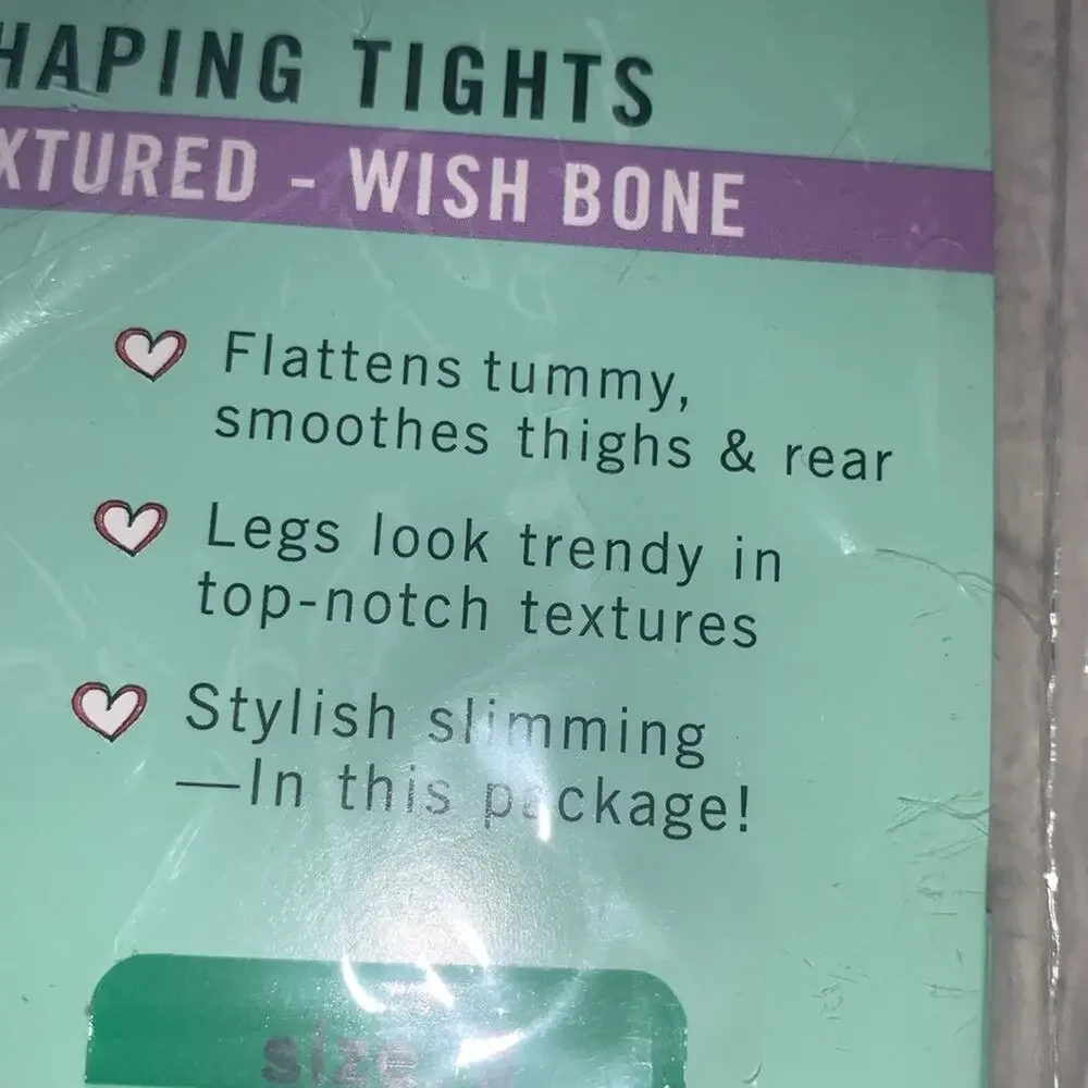 SPANX Assets by Sara Blakely Shaping Tights. Textured Wish Bone.‎ Black. Size 3